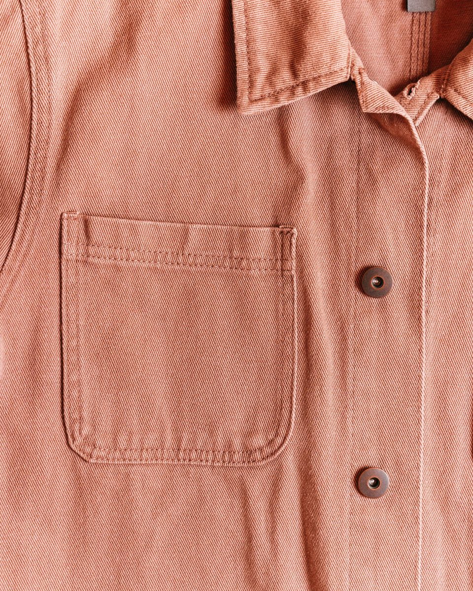Linen-Cotton Chore Overshirt view 3